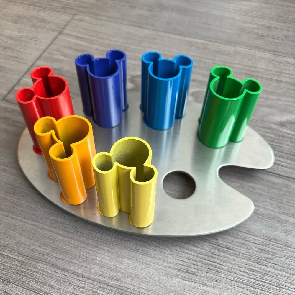 2020 Disney Parks Ink & Paint Artists' Palette Magnetic Toothpick Holder Set